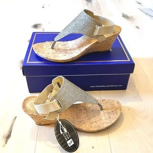 NWT White Mountain All Good Women's Cork Wedge Sandal